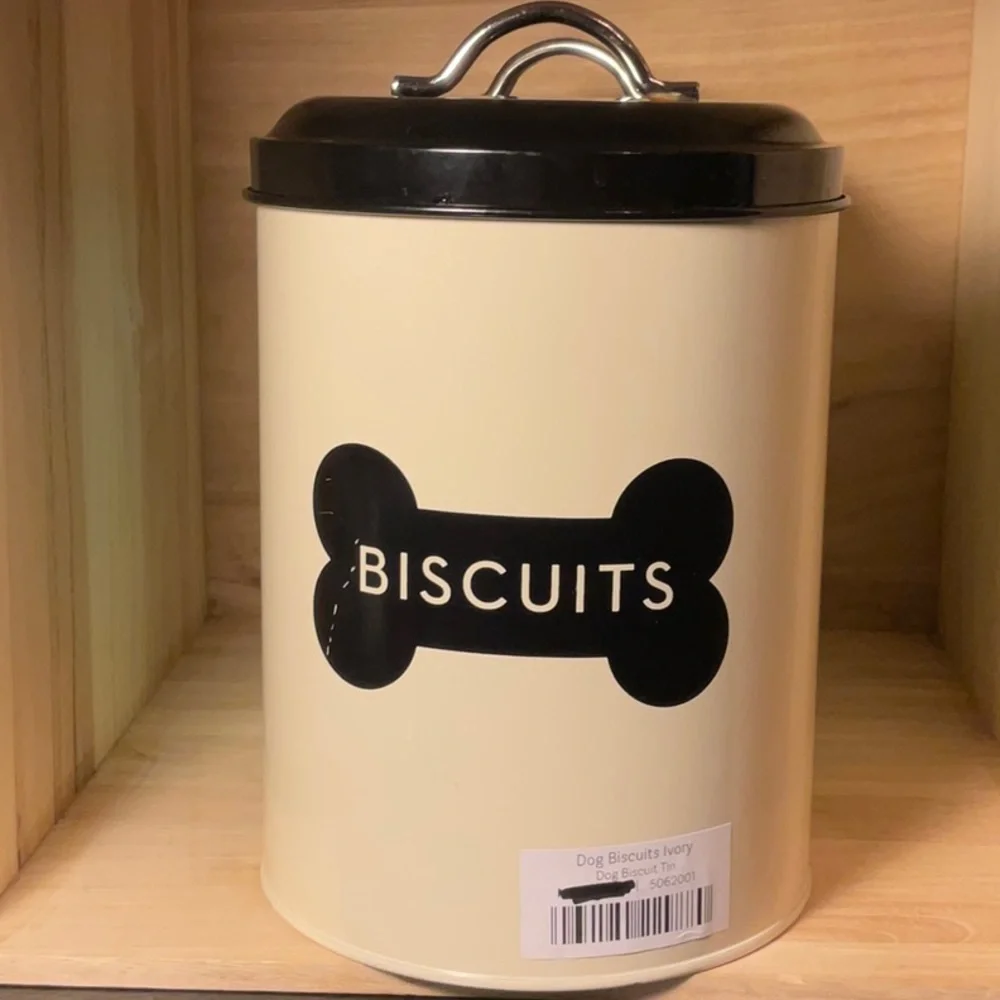 BISCUIT tin & “good dog” tin-cookie tins for your best friend